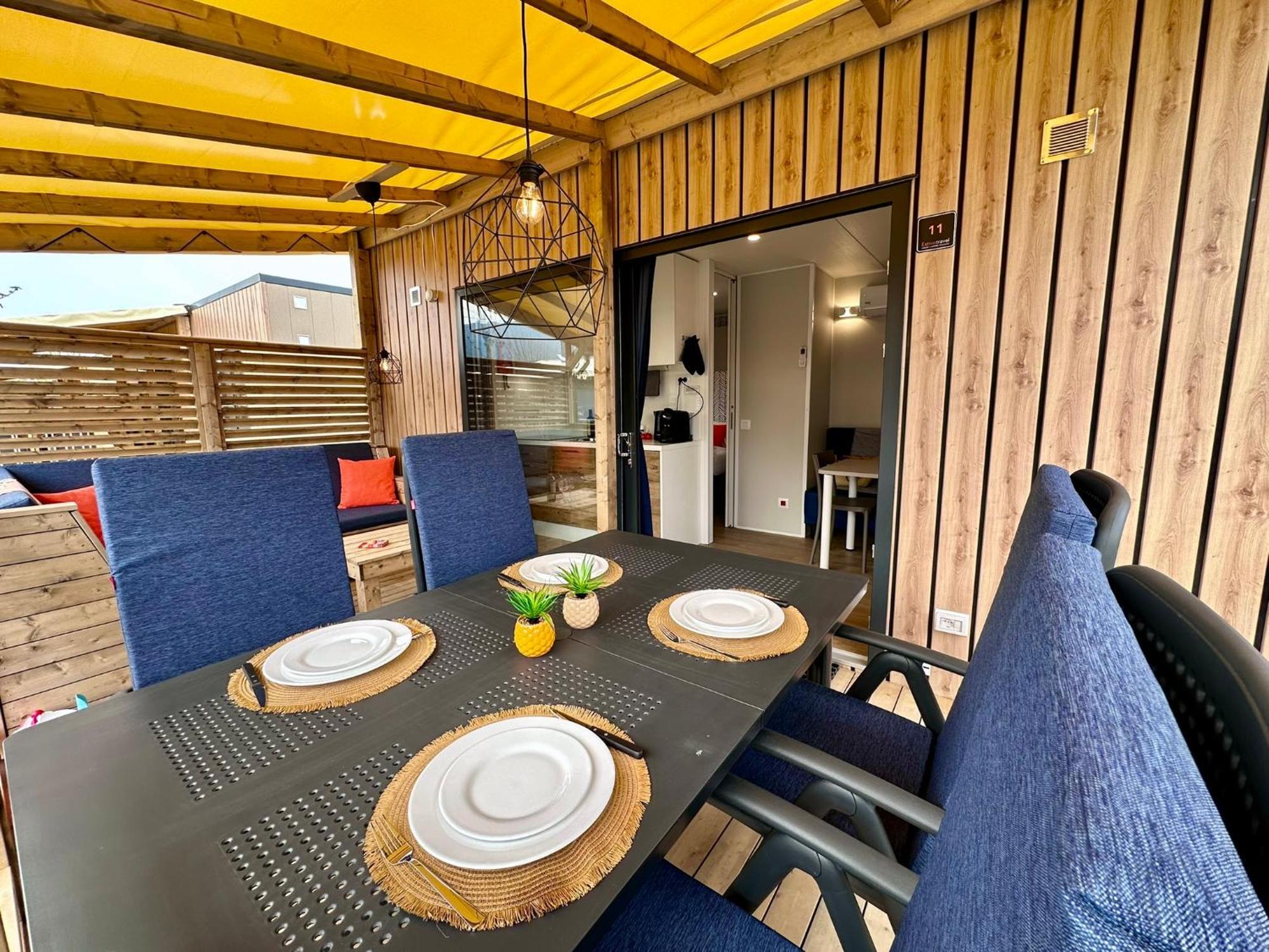 Estivo Premium Deluxe Mobile Homes On Camping Del Sole Village Iseo Extérieur photo