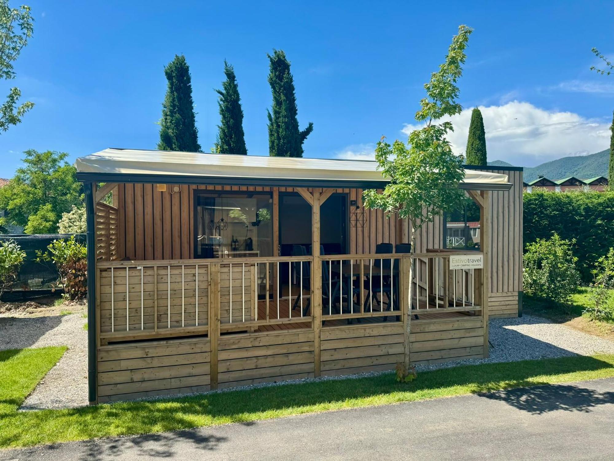 Estivo Premium Deluxe Mobile Homes On Camping Del Sole Village Iseo Extérieur photo